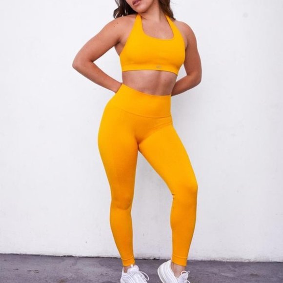 Yellow Tight Pants